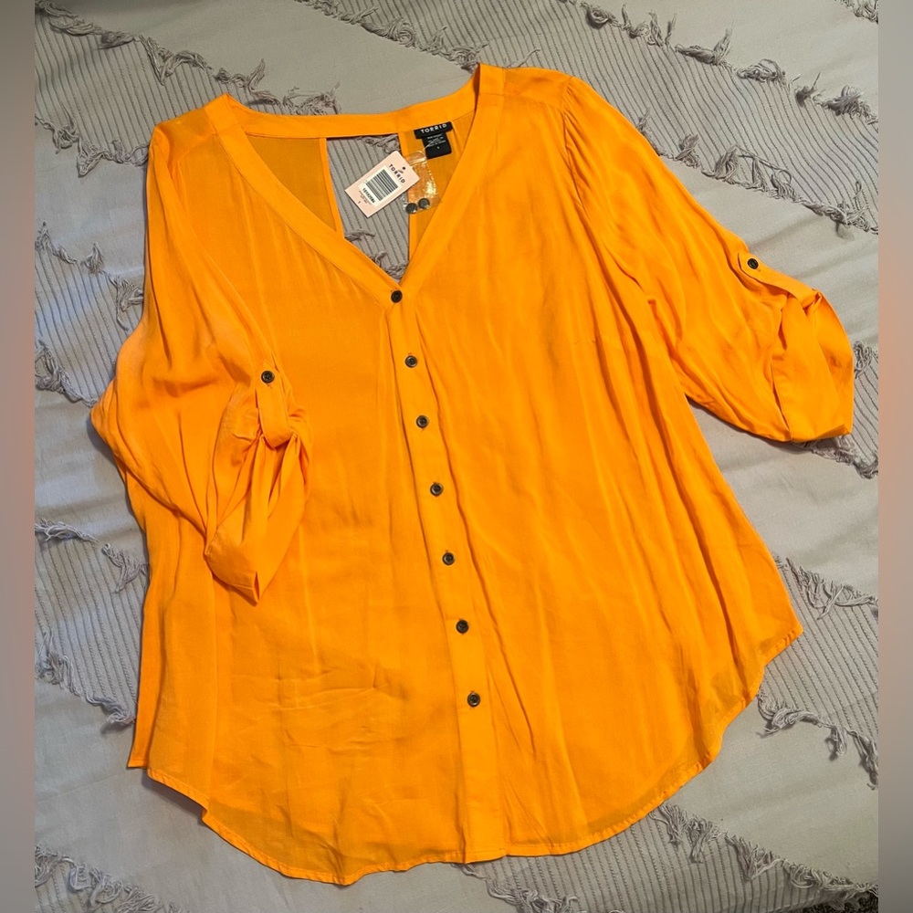 New Orange Torrid Blouse